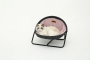 Купить Pet bed round plush light grey and pink Складной лежак для домашних животных