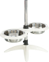 Кипити Миска для собак на регульованій підставці, біла