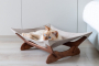 Купить Лежак - гамак brown+beige для кота