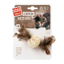 Купить GiGwi Catch&scratch Игрушка для кошек Плетеный мячик с колокольчиком и перьями,