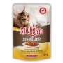 Купить Migliorgatto Sterilized Беззерновые консервы для стерилизованных кошек курица и индейка кусочки в соусе