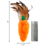 Купить Refillables Carrot Feather Игрушка для кошек, морковь с перьями