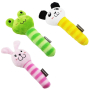 Купить Stick Animals Мягкая игрушка с пискавкой для собак, заяц, лягушка, панда