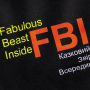 Кипити Борцівка «FBI» для собак, чорна