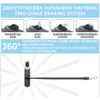 Кипити WAUDOG R-leash Повідець-рулетка для собак з контейнером для пакетів, світловідбивальна стрічка, чорний