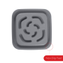 Купить Slow Maze Feeder Silicone 6 cup Миска квадратная для медленного кормления 1,44 л, светло-серая