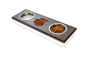 Купить Lunch Bar Brown Wood + White Три миски на подставке