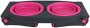 Купить Adjustable Height Pet Feeder Миска двойная с регулируемыми ножками 960 мл, розовая