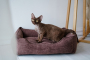Кипити Dreamer Brown Velvet Лежак для собак і котів