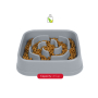 Купить Slow Maze Feeder Silicone 6 cup Миска квадратная для медленного кормления 1,44 л, светло-серая