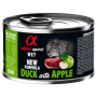 Купить Alpha Spirit Cat Duck with Green Apple Полнорационный влажный корм с уткой и зелеными яблоками для взрослых кошек