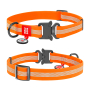 Купить WAUDOG Waterproof Ошейник для собак водостойкий с QR-паспортом, светоотражающий, металлическая пряжка-фастекс, оранжевый