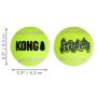 Кипити AirDog Squeakair Ball Іграшка повітряний тенісний м’яч для собак