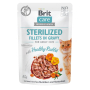 Кипити Cat Sterilized Fillets In Gravy with Healthy Rabbit Вологий корм з кроликом та куркою для стерилізованих котів