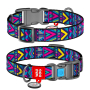 Купить WAUDOG Nylon «Инди» Ошейник для собак нейлоновый с QR паспортом, пластиковый фастекс