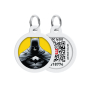 Кипити WAUDOG Smart ID Адресник з QR-паспортом "Бетмен жовтий"