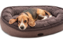 Купить Donut Soft Touch Brown Овальный лежак для собак