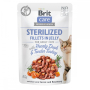 Кипити Cat Sterilised Качка та індичка в желе для котів