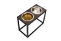 Кипити Dinner Brown Wood + Black Миски на підставці