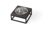 Купить Lunch Bar Brown Wood + Black Одна миска на подставке