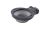 Кипити Collapsible Kennel Bowl Миска складна з кріпленням на клітку 240 мл, світло-сіра