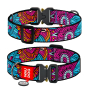 Кипити WAUDOG Nylon «Літо» XXL, Нашийник для собак нейлоновий з QR паспортом,  металева пряжка-фастекс