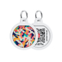 Кипити WAUDOG Smart ID Адресник з QR-паспортом "Камо різнокольоровий"