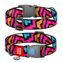 Купить WAUDOG Nylon «Граффити» Ошейник для собак нейлоновый с QR паспортом, пластиковый фастекс