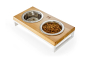 Кипити Lunch Bar Natural Wood + White  Миски на підставці