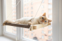 Купить Гамак white+beige на окно для кота