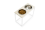 Кипити Dinner Beige Stone + White Миски на підставці