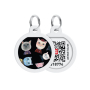 Кипити WAUDOG Smart ID Адресник з QR-паспортом "Коти"