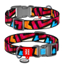 Купить WAUDOG Nylon «Граффити» Ошейник для собак нейлоновый с QR паспортом, пластиковый фастекс