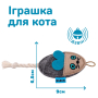 Купить Игрушка для кошек, серая мышка с канатом