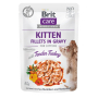 Кипити Kitten Fillets In Gravy with Tender Turkey Вологий корм з індичкою та куркою для кошенят