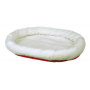 Кипити Cuddly Bed Лежак двосторонній для собак (білий/червоний)