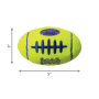Кипити AirDog Squeaker Football Іграшка регбі м’яч для собак
