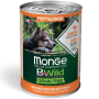 Кипити Dog Wet BWild Grain Free Duck Puppy&Junior - консервований корм із качки для цуценят (шматочки у соусі)