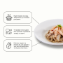 Кипити Hairball Control Tuna topping Salmon in Gravy вологий корм у вигляді шматочків тунця та лосося в соусі з ефектом виведення шерсті у котів