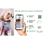 Купить WAUDOG Nylon Ошейник для кошек и мелких пород собак нейлоновый с QR паспортом "Зубастые монстры", пластиковый фастекс