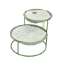 Купить Pet bed round double, steel frame, light green Двойной лежак для домашних животных
