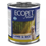 Кипити Ecopet Natural Dog Lamb&Rice Консервований корм з ягням та рисом для дорослих собак усіх порід