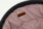 Купить Pet bed round plush light grey and pink Складной лежак для домашних животных