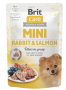 Кипити Dog Mini Rabbit & Salmon Fillets In Gravy - вологий корм з кроликом та лососем у соусі для дорослих собак малих порід