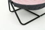 Купить Pet bed round plush light grey and pink Складной лежак для домашних животных