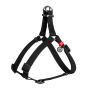 Кипити WAUDOG Waterproof Водостійка Шлея для собак з QR-паспортом, металева пряжка-фастекс, чорна