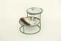 Купить Pet bed round double, steel frame, light green Двойной лежак для домашних животных