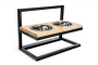 Купить Lift Natural wood + Black Миски на подставке с регулируемой высотой