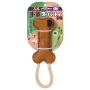 Купить Leather Bone Жевательная игрушка для собак, кожаная кость с канатом