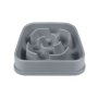 Купить Slow Maze Feeder Silicone 6 cup Миска квадратная для медленного кормления 1,44 л, светло-серая